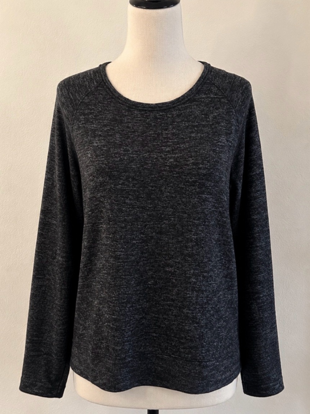 Buffalo David Bitton Black Heathered Crewneck Top